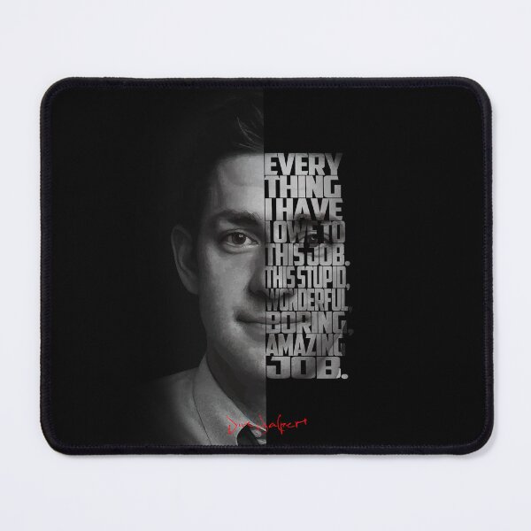 Item preview, Jim Halpert – Monochrome Portrait Typography Artwork designed and sold by Enea Kelo.