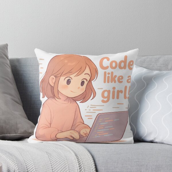 Item preview, Code Like a Girl – Empowering Tech Illustration designed and sold by LittleCountess.