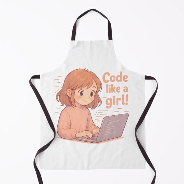Item preview, Code Like a Girl – Empowering Tech Illustration designed and sold by LittleCountess.