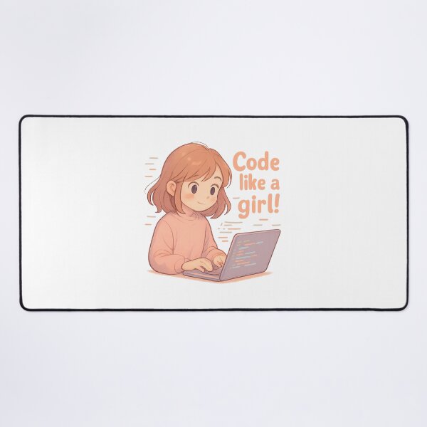 Item preview, Code Like a Girl – Empowering Tech Illustration designed and sold by LittleCountess.