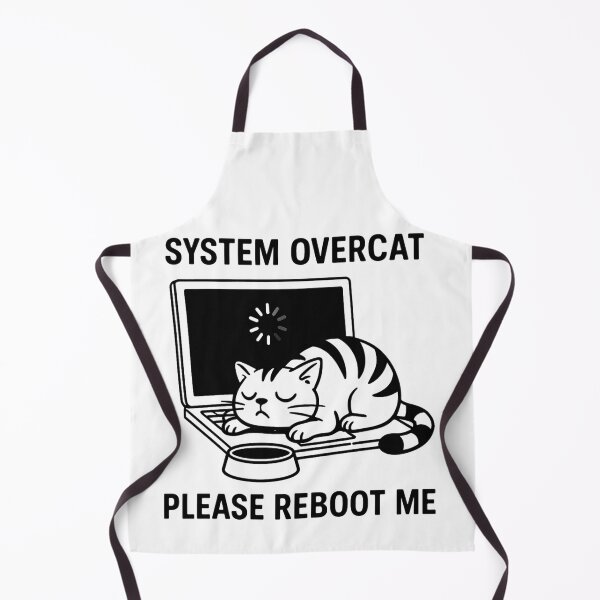 Item preview, System Overcat – Funny Tired Cat on Laptop Design designed and sold by jelonkaa.