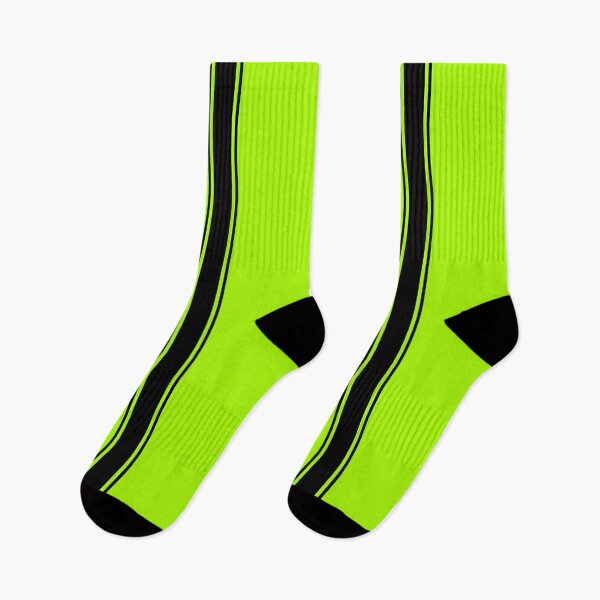Item preview, Dual Racing Stripes 2 Pinstripes Each (Black On Neon Green) designed and sold by Racing Stripes Only.
