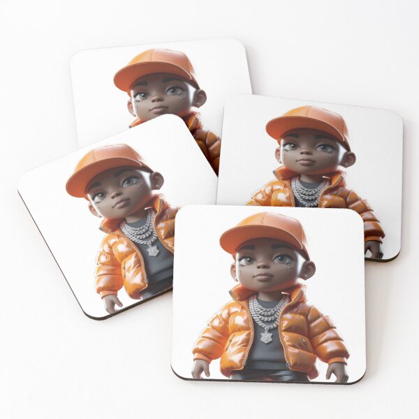 Item preview, Orange Dripped Hip Hop Chibi designed and sold by delachill.