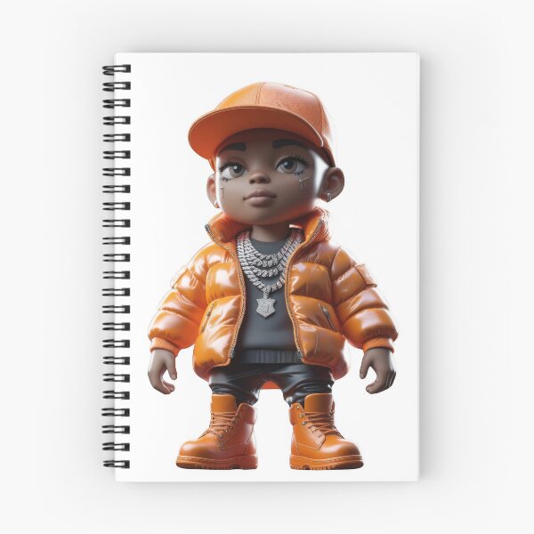 Item preview, Orange Dripped Hip Hop Chibi designed and sold by delachill.