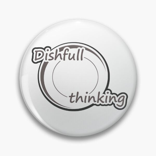 Aperçu de l'œuvre Dishfull Thinking • Pieno di pensieri • Pensée à pleines assiettes créée et vendue par LenaBlueDesigns.