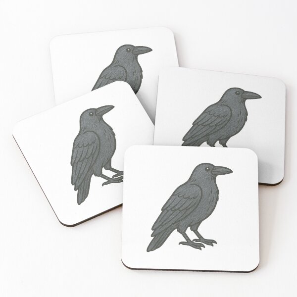 Item preview, Raven, Vintage Halloween Black Bird Illustration designed and sold by Vendeloc.