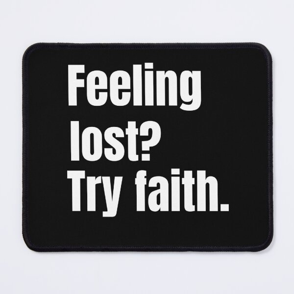 Item preview, Feeling Lost? Try Faith | Christian Minimalist Shirt designed and sold by Illustrated Faith.