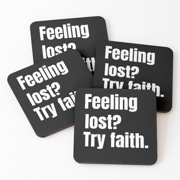 Item preview, Feeling Lost? Try Faith | Christian Minimalist Shirt designed and sold by Illustrated Faith.