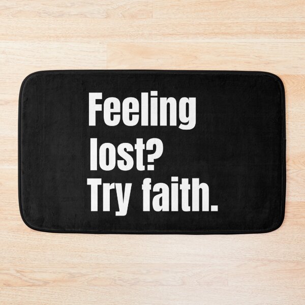Item preview, Feeling Lost? Try Faith | Christian Minimalist Shirt designed and sold by Illustrated Faith.