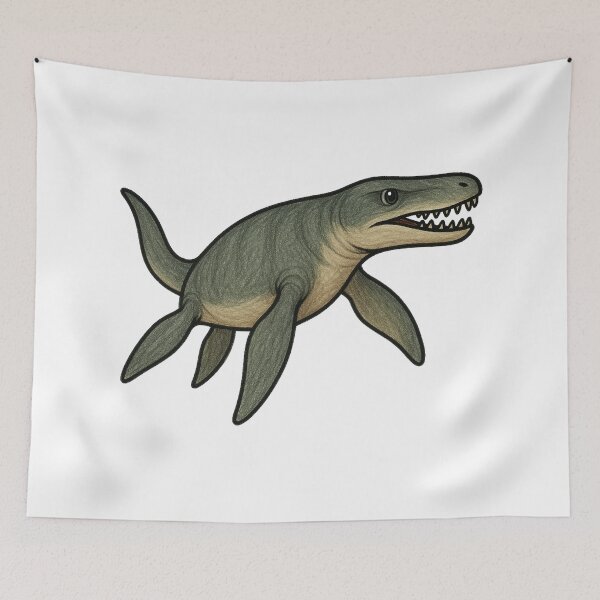 Item preview, Liopleurodon, Cute Prehistoric Sea Predator Art designed and sold by Vendeloc.