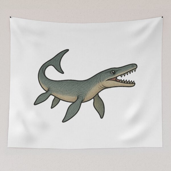 Item preview, Tylosaurus, Cute Prehistoric Marine Reptile Art designed and sold by Vendeloc.