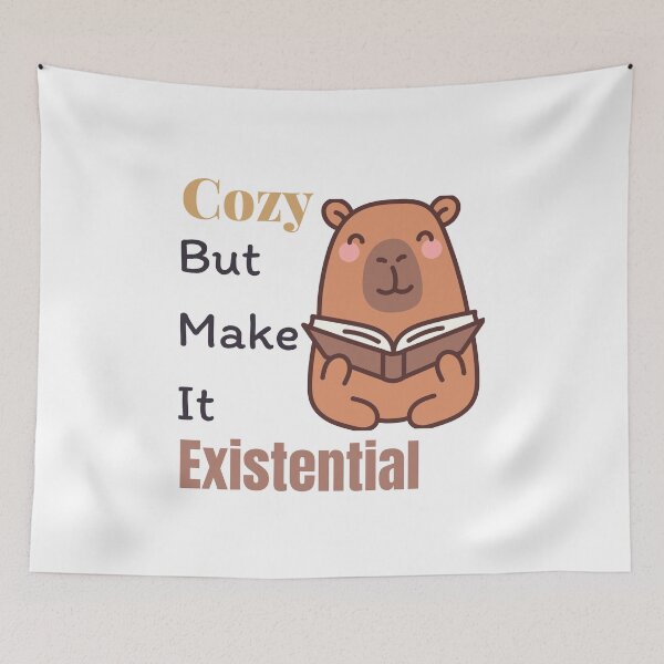Item preview, Existential Capybara designed and sold by The Brain Dump Club.