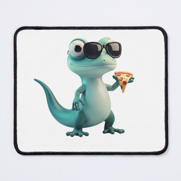 Item preview, Cool Elio Lizard Meme with Pizza Slice designed and sold by lojadpop.