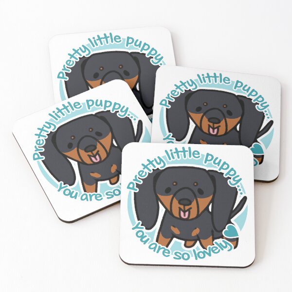 Item preview, Pretty Black and Tan Dachshund Blue designed and sold by eto's art.