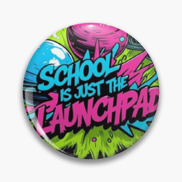 Item preview, ? School Is Just the Launchpad – Explosive Cosmic Graffiti Art designed and sold by storeAC.