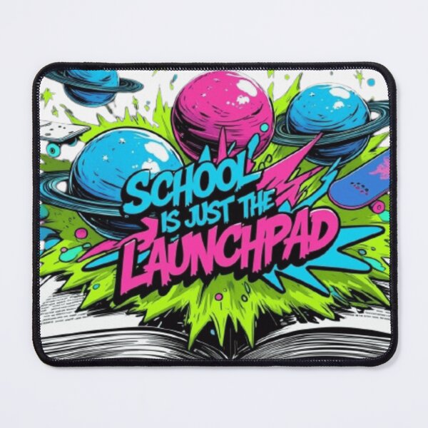 Item preview, ? School Is Just the Launchpad – Explosive Cosmic Graffiti Art designed and sold by storeAC.