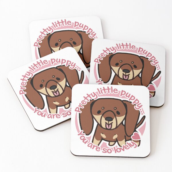 Item preview, Pretty Chocolate and Cream Dachshund Pink designed and sold by eto's art.