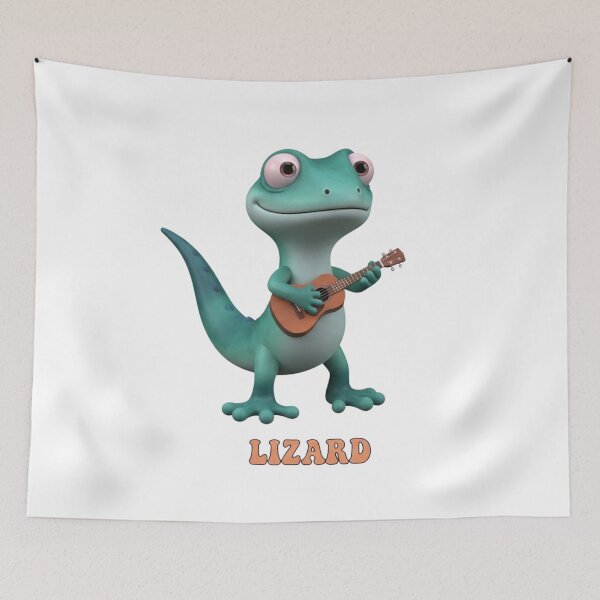 Item preview, Elio Lizer Lizard Ukulele Meme designed and sold by lojadpop.