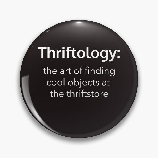 Item preview, Thriftology the art of finding cool objects in a thrift store designed and sold by Rejunkery.