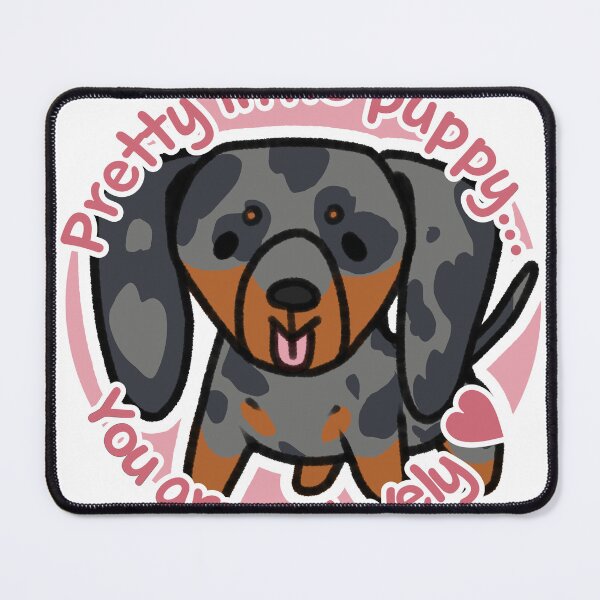 Item preview, Pretty Merle Dachshund Pink designed and sold by eto's art.