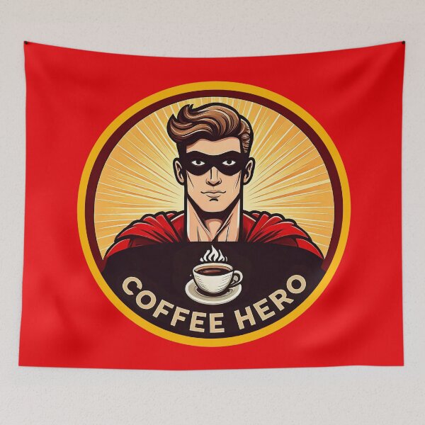 Item preview, Coffee Hero Logo designed and sold by ArtFactoryAI.