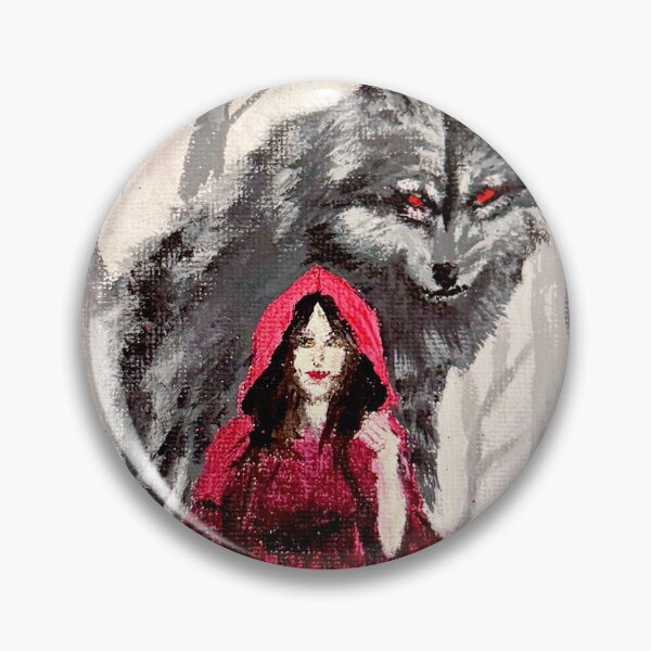 Artikelvorschau, Rotkäppchen Dark Fantasy Acrylgemälde entworfen und verkauft von Aroeldesigns.