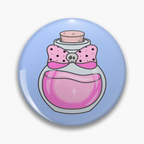 Item preview, Girly Potion Bottle with Pink Bow & Sparkles designed and sold by SpunkyDoodles.