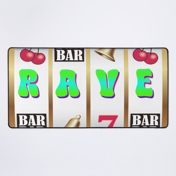 Item preview, RAVE Jackpot Slot Machine Fun Festival Design designed and sold by FestDrip.
