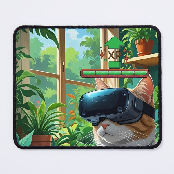 Item preview, Cat Level Up XP designed and sold by TheLoadingPetal.