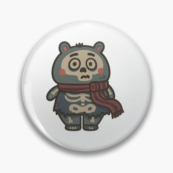 Item preview, Zombie Bear in a Scarf designed and sold by CanSparkleArt.