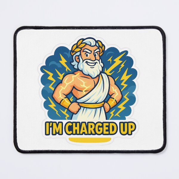 Item preview, I'm Charged Up - Zeus designed and sold by Cheerioza.