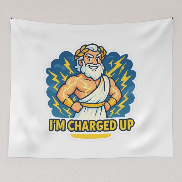 Item preview, I'm Charged Up - Zeus designed and sold by Cheerioza.