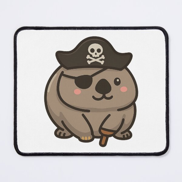 Item preview, Pirate Wombat designed and sold by CanSparkleArt.