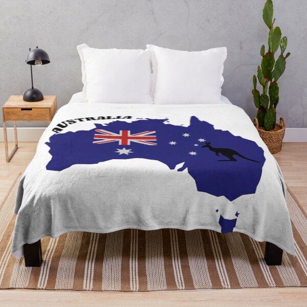 Item preview, Australia patriot Map with Flag and Kangaroo – Aussie Pride Design designed and sold by Yuksoo.