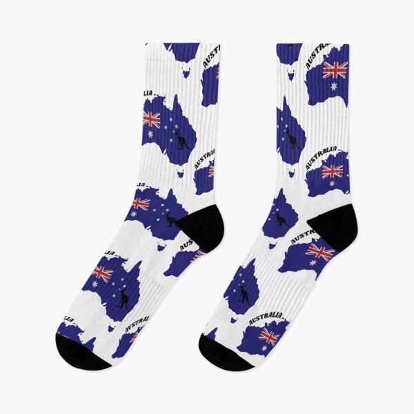 Item preview, Australia patriot Map with Flag and Kangaroo – Aussie Pride Design designed and sold by Yuksoo.