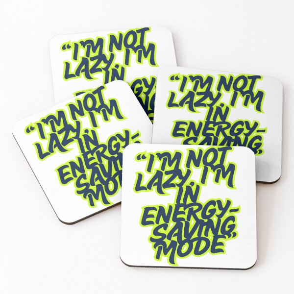 Item preview, I'M not lazy, I'M in Energy saving mode cute sticker designed and sold by Mariam Imran.