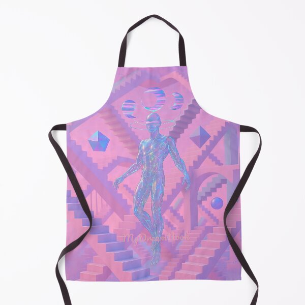 Item preview, Surreal Vaporwave Dreamscape – Floating Figure in Impossible Space designed and sold by My Dream Nook.