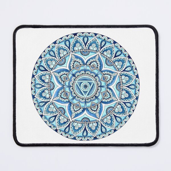 Item preview, Visshuddha - Throat Chakra Mandala Energy Healing Reiki designed and sold by mandalasouldesigns.