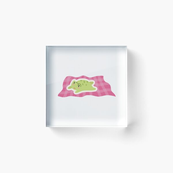 Item preview, Cozy Frog on a Blanket – Cute Relaxing Frog Illustration designed and sold by Geafixy.
