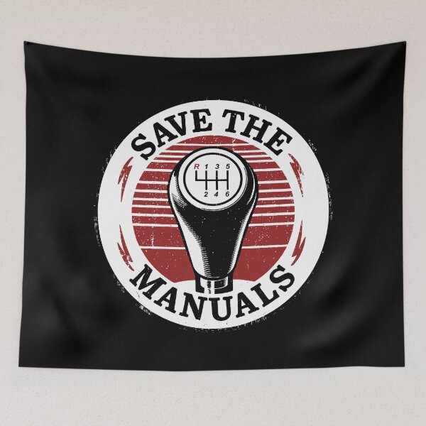 Item preview, Save The Manuals - Car Lover - Endangered Species designed and sold by Buzzworthy Threads.