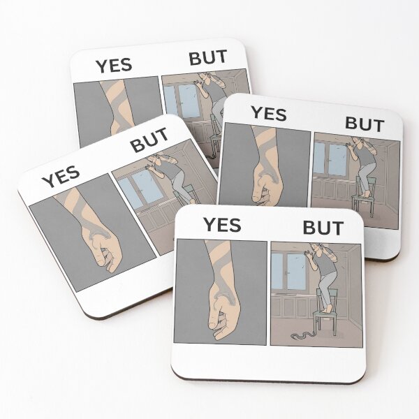 Item preview, Yes But Snake Tattoo VS Reality Version - Thanksgiving, Christmas And Birthday Party Gift Ideas for Memes Lovers and Fans designed and sold by Memeing Everything.