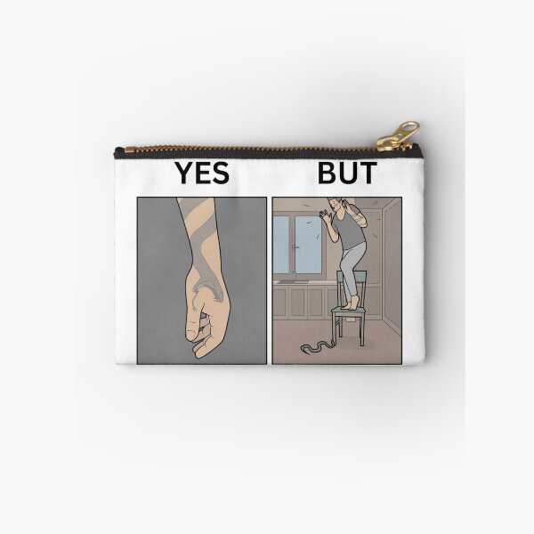 Item preview, Yes But Snake Tattoo VS Reality Version - Thanksgiving, Christmas And Birthday Party Gift Ideas for Memes Lovers and Fans designed and sold by Memeing Everything.
