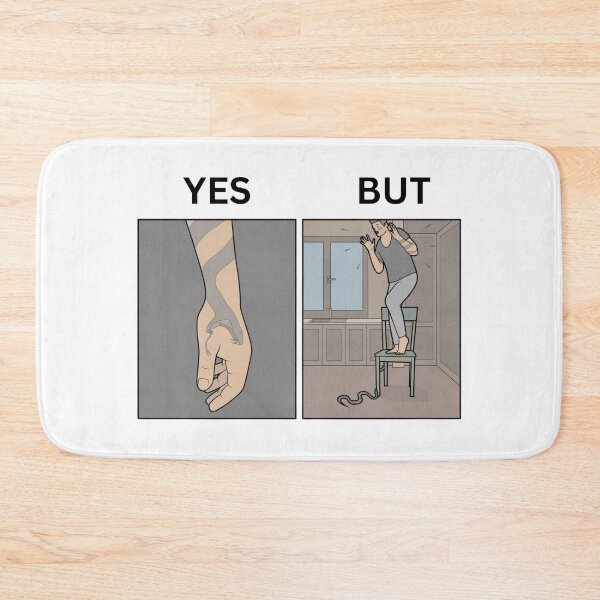 Item preview, Yes But Snake Tattoo VS Reality Version - Thanksgiving, Christmas And Birthday Party Gift Ideas for Memes Lovers and Fans designed and sold by Memeing Everything.