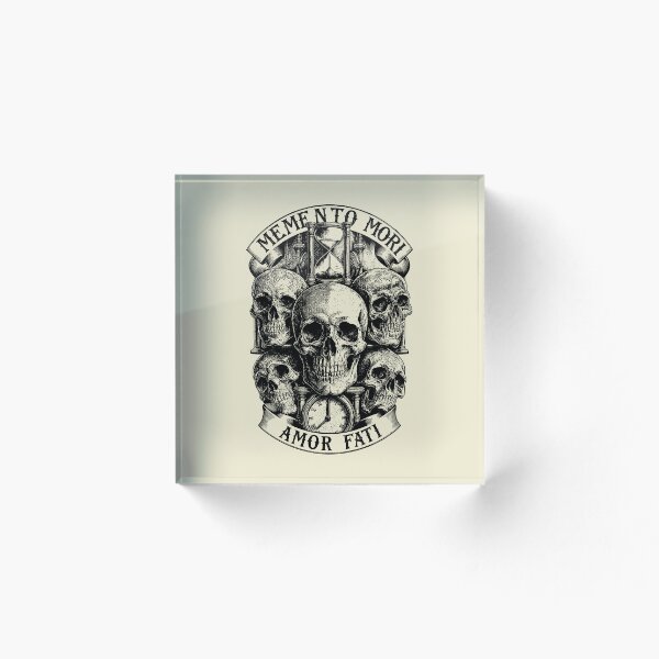 Item preview, Memento Mori Amor Fati Stoic Philosophy designed and sold by Buzzworthy Threads.