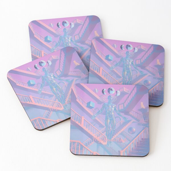 Item preview, Surreal Cosmic Ascension – Glitchcore Geometric Dreamscape designed and sold by My Dream Nook.