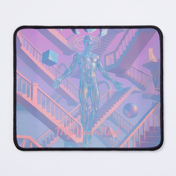 Item preview, Surreal Cosmic Ascension – Glitchcore Geometric Dreamscape designed and sold by My Dream Nook.