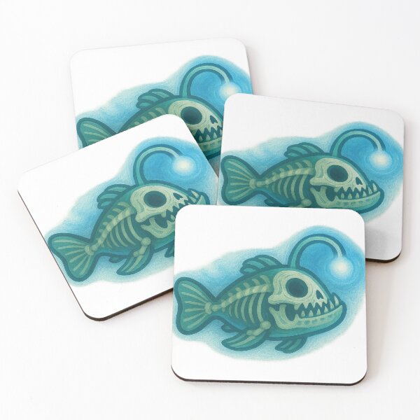 Item preview, Skeleton Angler Fish designed and sold by CanSparkleArt.