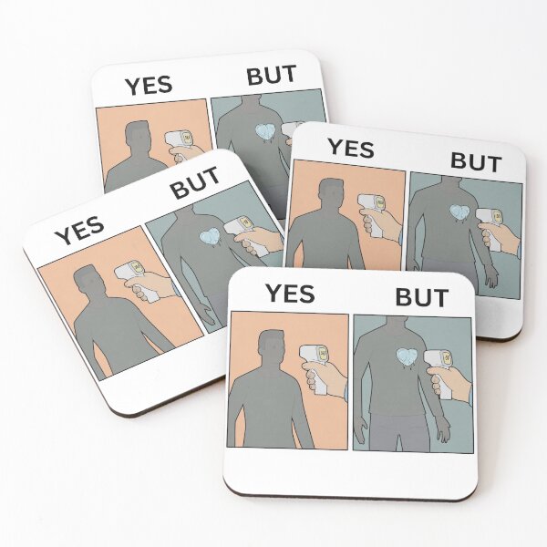 Item preview, Yes But Heart Version - Thanksgiving, Christmas And Birthday Party Gift Ideas for Memes Lovers and Fans designed and sold by Memeing Everything.