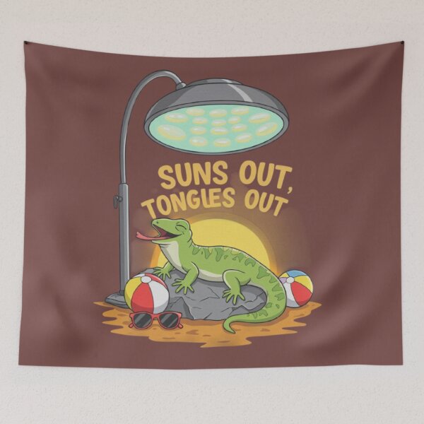 Item preview, funny lizard Suns Out, Tongues Out designed and sold by Uglyandcute.