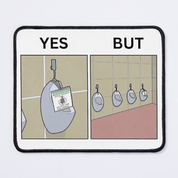 Item preview, Yes But Men's Toilet Version - Thanksgiving, Christmas And Birthday Party Gift Ideas for Memes Lovers and Fans designed and sold by Memeing Everything.